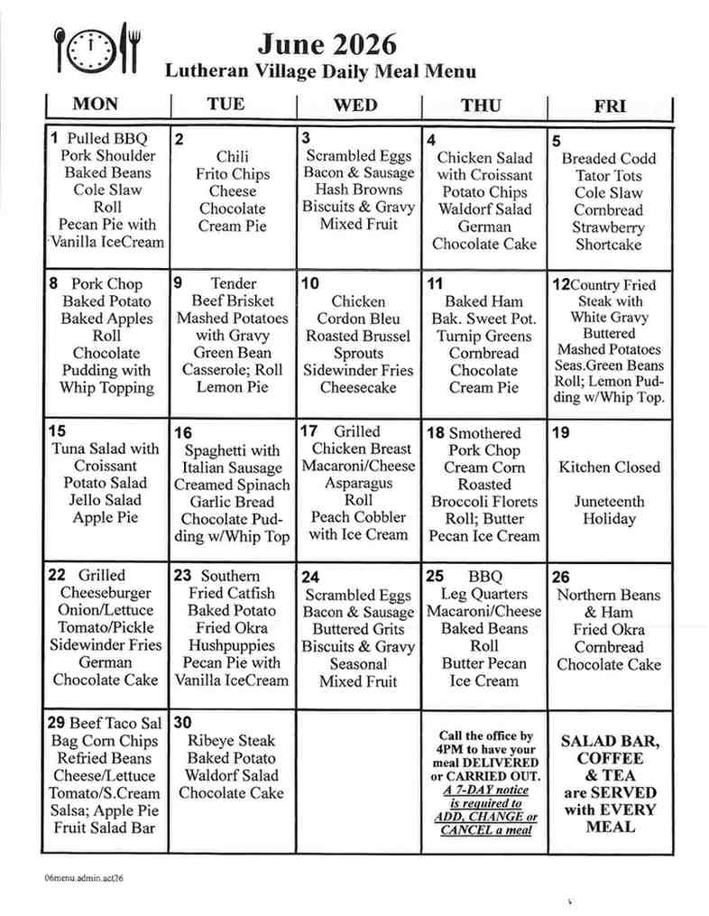 May Menu